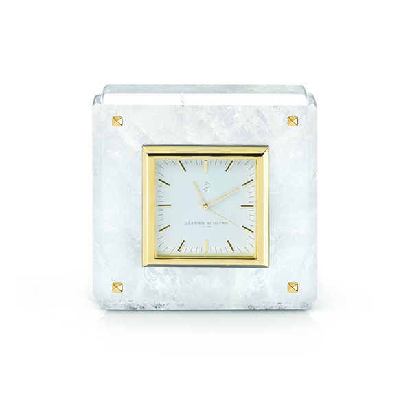 Seaman Schepps Blue Aventurine Clock